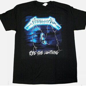 METALLICA T-shirt Ride The Lightning Heavy Metal Tee Shirt Black New